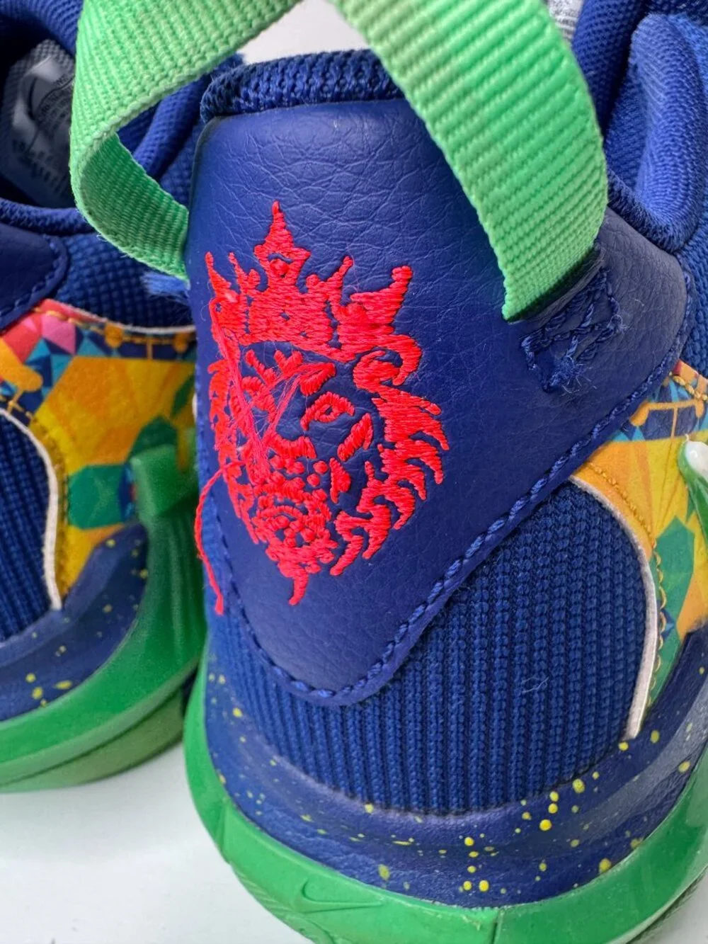Nike Lebron Witness 7 Mid Kaleidoscope Kids 6.5Y High Top Lace Up Sneakers Color